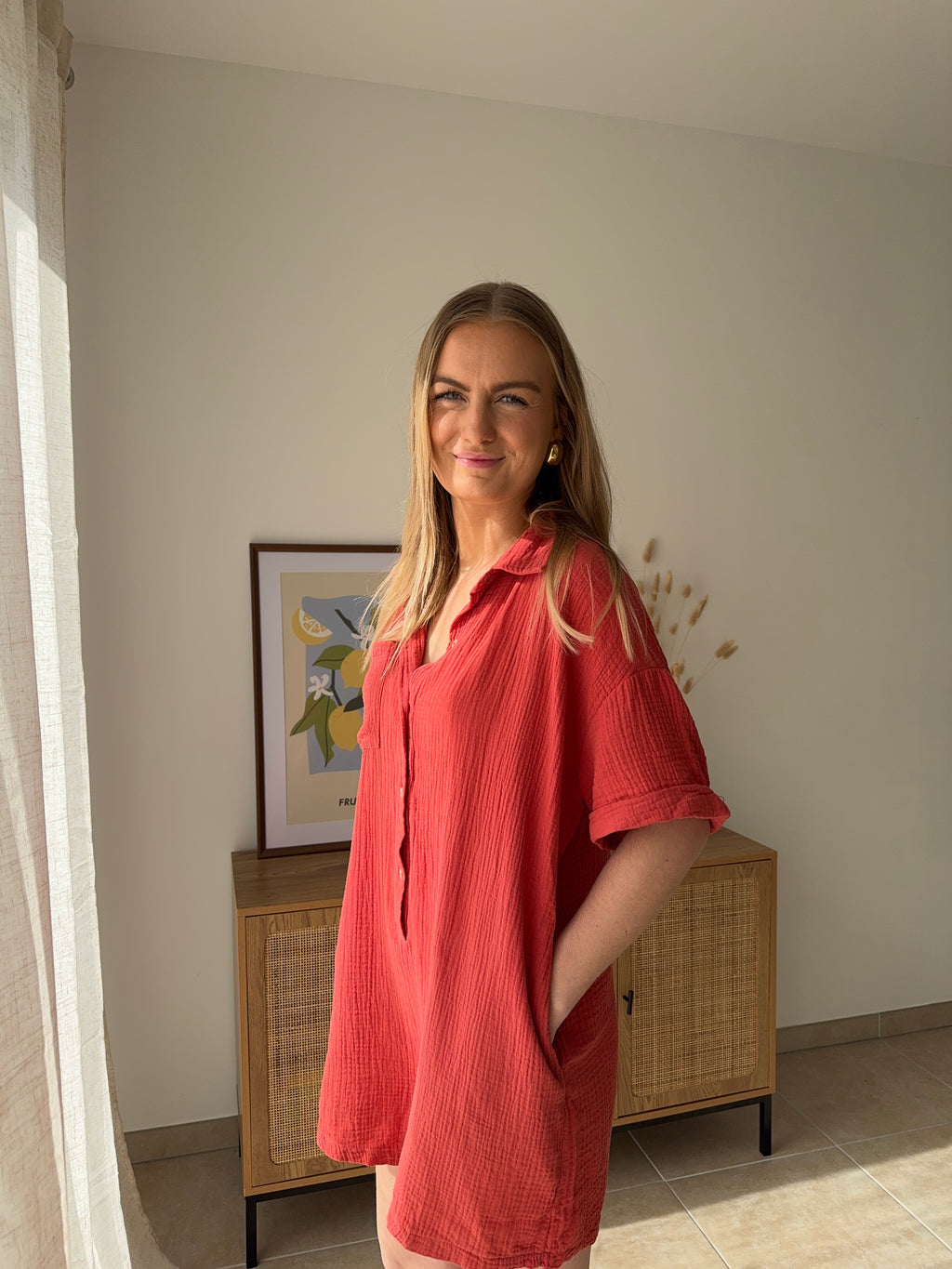 Combi short LOUISA - Terracotta