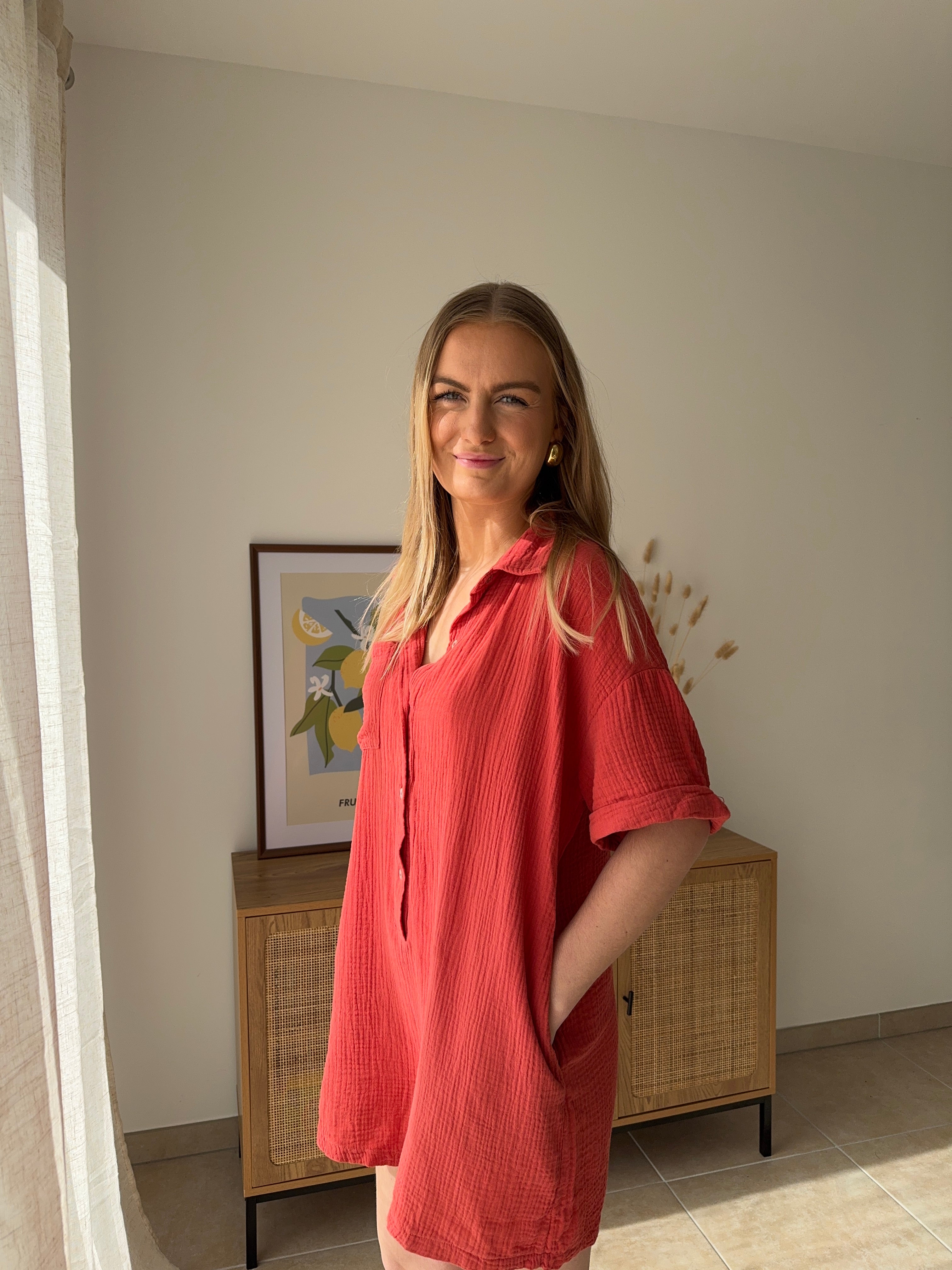 Combi short LOUISA - Terracotta