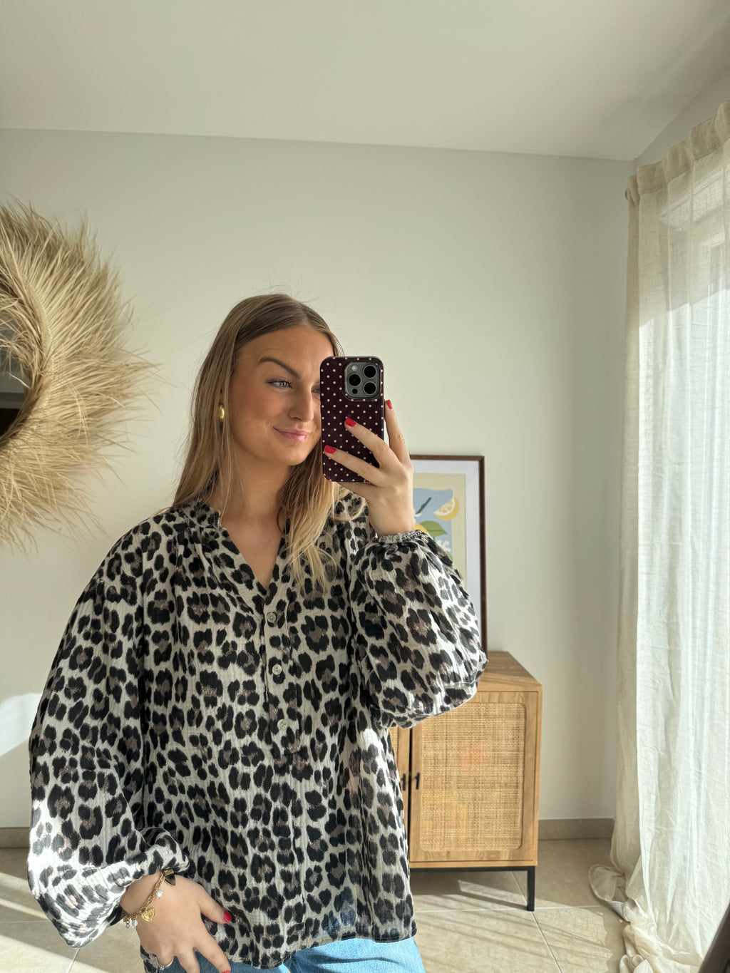 Blouse - LÉO - Beige