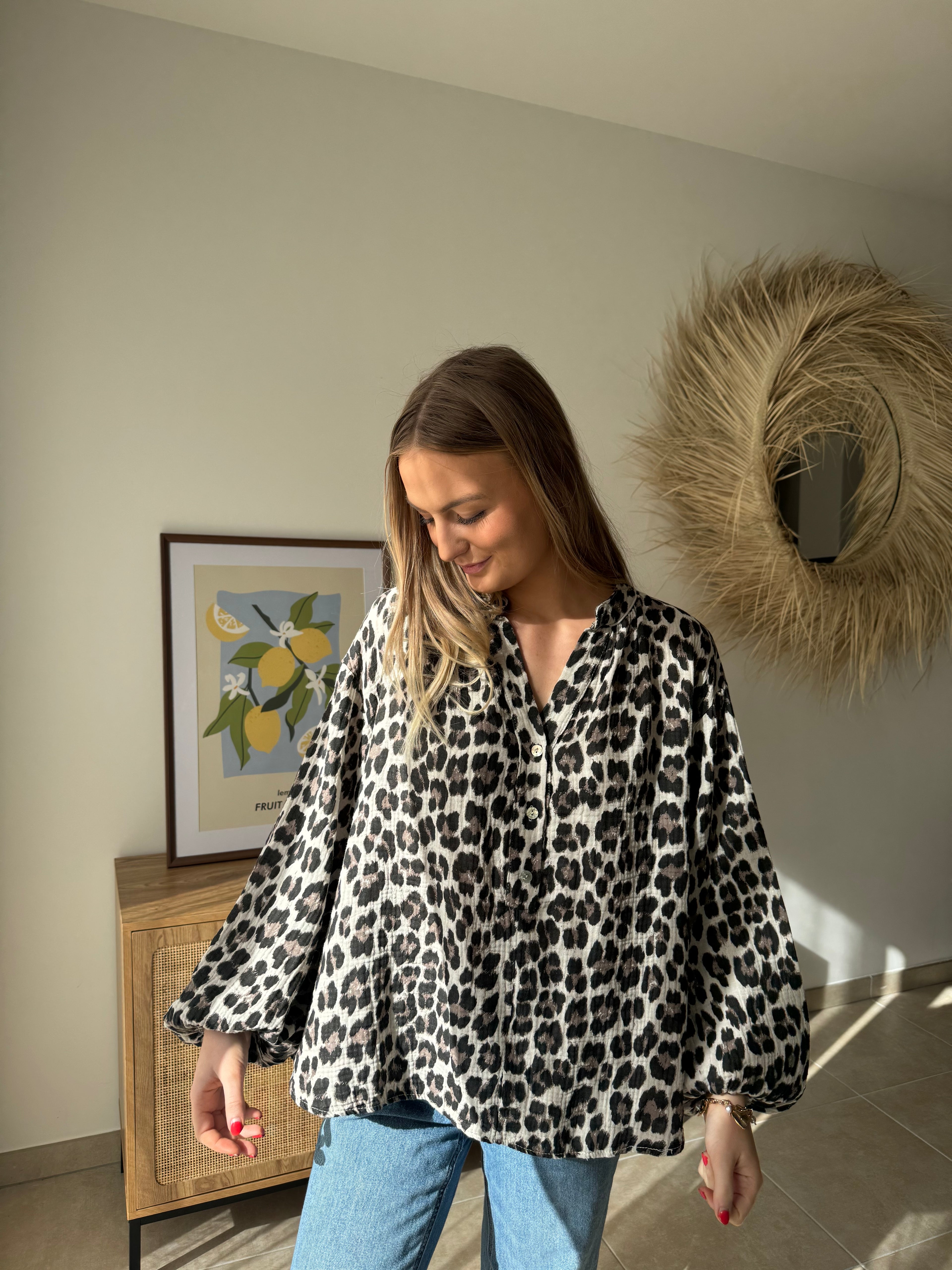 Blouse - LÉO - Beige