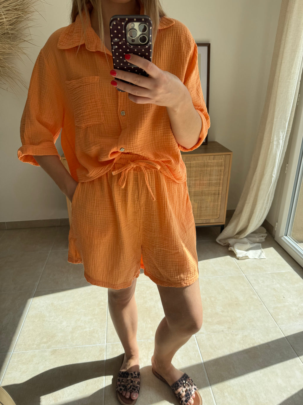 Short EVA - Abricot