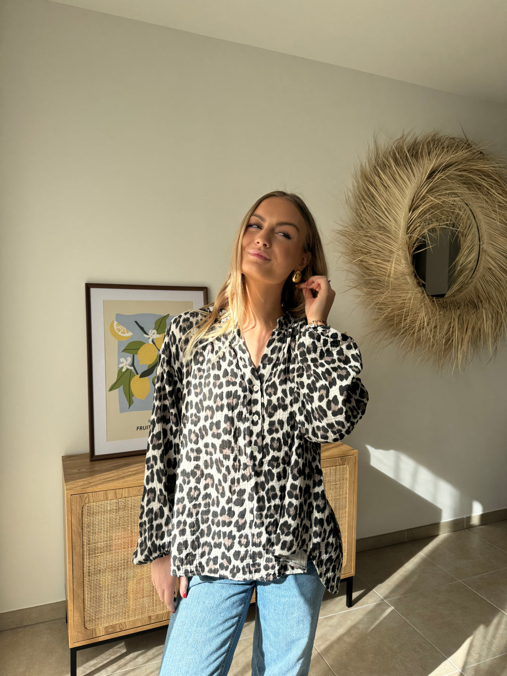 Blouse - LÉO - Beige